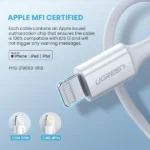 UGREEN 1 Meter MFI Certified Type-C to Lightning Cable Rubber Shell – US171